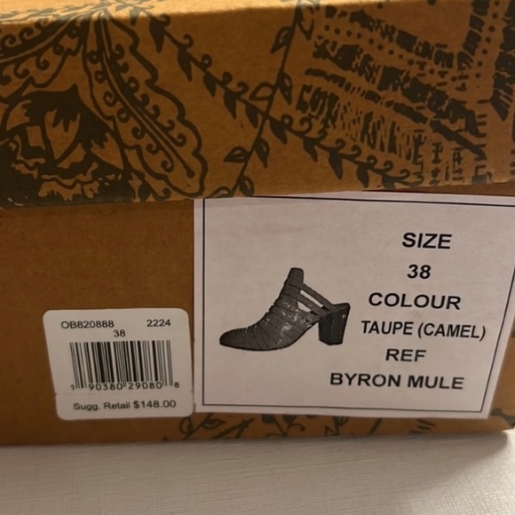 FREE PEOPLE BYRON MULE IN TAUPE SIZE EU 38 / US 7.5 - Picture 13 of 13